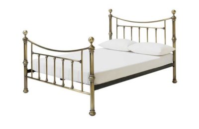 Heart of House Mason Double Bed Frame - Antique Brass.